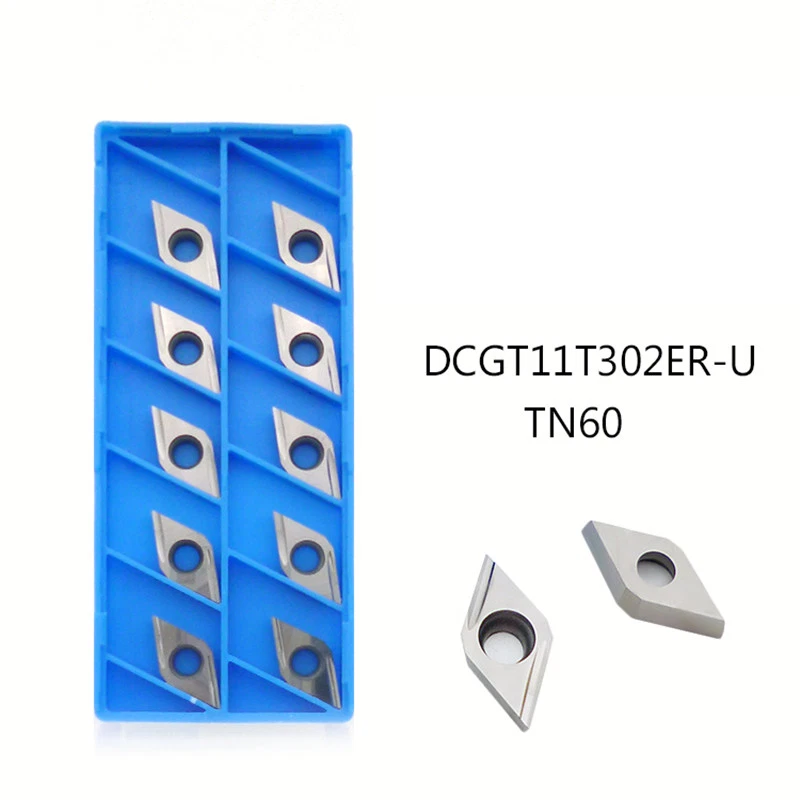 10pcs TN60 DCGT32505ERU DCGT11T302ER-U Cermet Inserts CNC carbide blade - Image 1 of 3