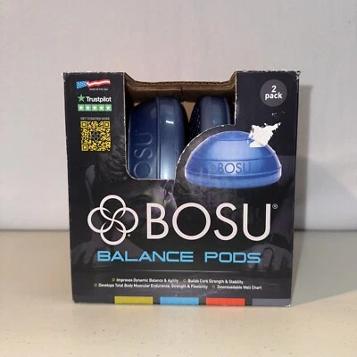 BOSU Balance Pods - 2pk Azul - Constructor de fuerza y equilibrio central - Nuevo en caja abierta Foto 1 de 4