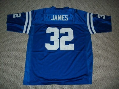 EDGERRIN JAMES неподписанный заказ Indy синий сшитый новый футболки размеров S-3XL - Изображение 1 из 2