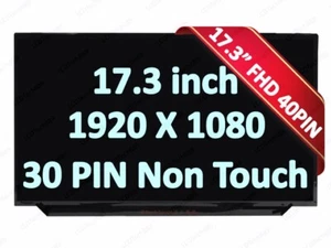 HP 17-CN0033DX 17.3" FHD LCD LED IPS Screen 17-C0000 17-CN0273ST 17-cn0023dx New - Picture 1 of 3