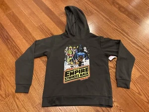 New! Stars Wars Empire Strikes Back Adult Medium Black Hooded Sweatshirt - Picture 1 of 2