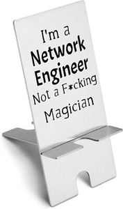 Soporte para teléfono celular de acero inoxidable Universal Network Engineer Funny Saying - Imagen 1 de 6