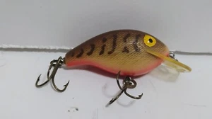 VINTAGE REBEL SUPER TEENY WEE R SQUARE BILL CRANKBAIT FISHING LURE BROWN 2" - Picture 1 of 4