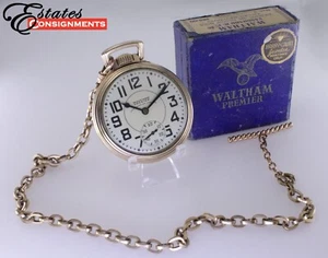 Waltham Premier Vanguard 23 Jewels Model 1908 Pocket Watch - Picture 1 of 18