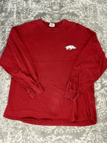 pressbox womens Medium Red arkansas razorback spirit jersey Cover