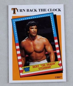 Ricky Steamboat WWE Wrestling Trading Card WWF Topps 1987 Turn Back The Clock #3 - Picture 1 of 3