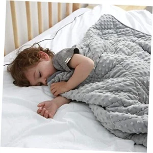 Weighted Blanket for Kids 5lbs 36"x48" Cotton Kids Blanket 36"x48" 5lbs Grey - Picture 1 of 7