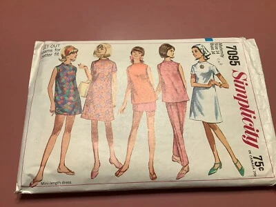 Vintage Simplicity Pattern #7095 Maternity Top-pants-shorts Sz 14 Bust 34 - Image 1 of 4