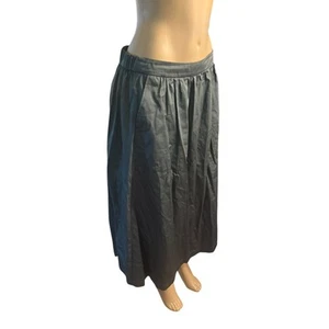 10R Boden R0027 Isabella Cotton Green Maxi Skirt Sateen Poplin Midi Pockets - Bild 1 von 6