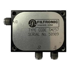 SM257 Filtronic Microwave Duplexer Diplexer SMA 4900Mhz 4.9Ghz - Picture 1 of 3