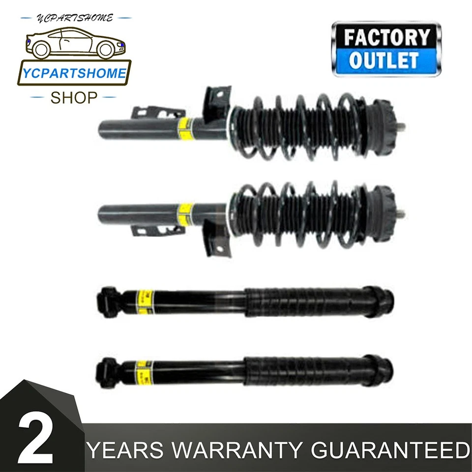 4 piezas conjuntos de puntales de amortiguador delanteros y traseros sin ADS para Smart Fortwo W451 2008-2016 Foto 1 de 4