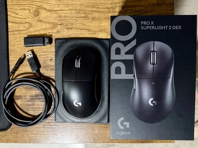Logitech G Pro x Superlight 2 Dex Lightspeed Wireless Gaming Mouse Black - Image 1 of 2