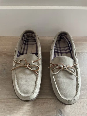 Zapatillas mocasín de gamuza forradas de franela LL Bean - talla 9 Foto 1 de 4