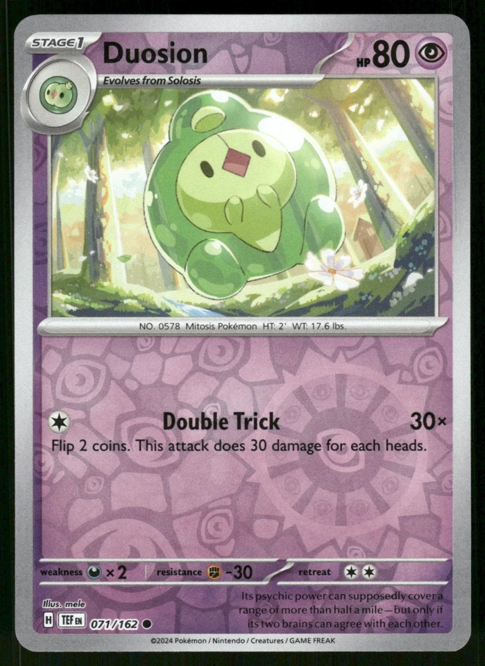 Duosion 071/162 TEF SV05: Temporal Forces Reverse Holo NM - Image 1 of 2
