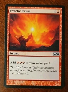 Casi nuevo Pyretic Ritual 2011 Magic Gathering MtG M11 Red Ramp Commander Instant Storm - Imagen 1 de 2