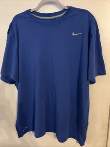 Nike Dri-FIt Herren XXL Hellblau Kurzarm Running Trainingsshirt T-Shirt - Bild 1 von 6