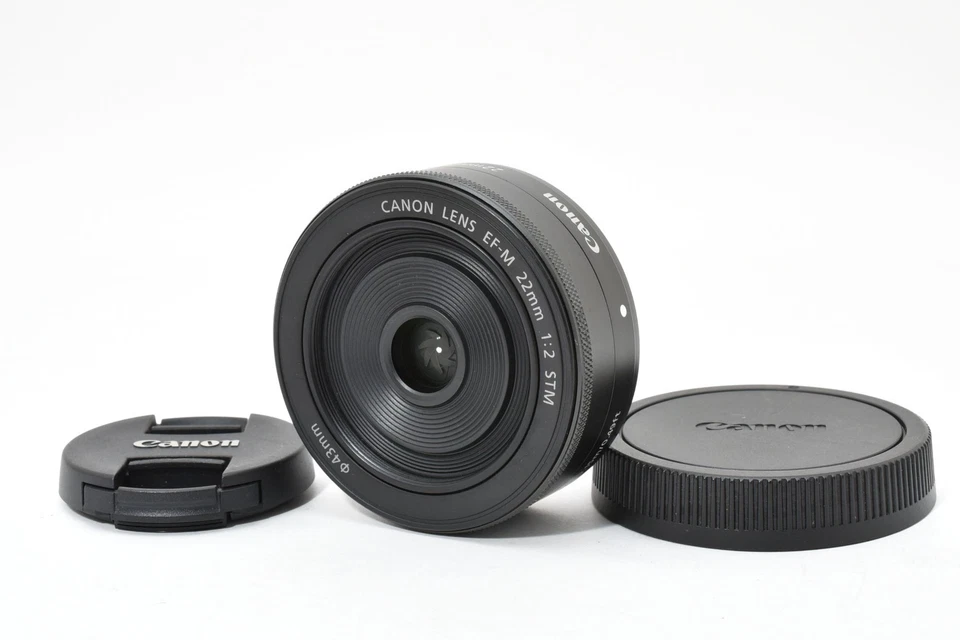 Canon EF-M 22mm f/2 STM Wide Angle Lens Black From JAPAN - Image 1 of 4