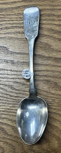 Cuchara para servir cola de rata irlandesa esterlina M. West Dublin c1816 monograma - Imagen 1 de 6