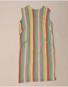 PANTEL Womens Sleeveless Shift Dress UK 14 Medium Multicoloured Striped CN12 - Picture 1 of 3