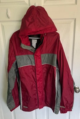 Stearns Waterproof Dry Wear Hooded Jacket Coat Red 2XL 2X - Image 1 of 4
