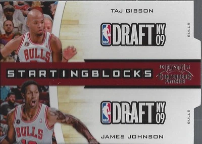 2010-11 Contenders Starting Blocks Die Cuts Silver Taj Gibson/James Johnson/299  - Image 1 of 2