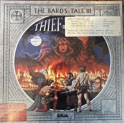 The Bard's Tale III - The Thief of Fate. Apple II 1988 EA PC Game New & sealed - Image 1 of 4