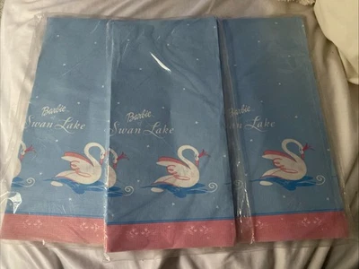 Barbie Swan Lake Paper Table Cover Birthday Party Supplies New Vintage Lot Of 3 - Image 1 of 2