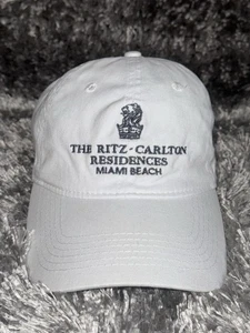 The Ritz Carlton Hat Cap Strapback OSFM White Adjustable Residences Miami Beach - Picture 1 of 6