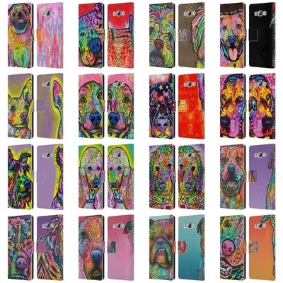 OFFICIAL DEAN RUSSO DOGS 3 LEATHER BOOK WALLET CASE COVER FOR SAMSUNG PHONES 3 - Image 1 of 4