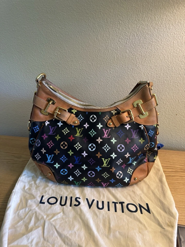 LOUIS VUITTON Greta Murakami Multicolor Hombro TM x LV Hobo BOLSO ANTIPOLVO CAJA BLOQUEO Foto 1 de 4
