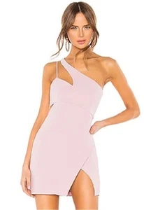 NBD x Naven Chloe Mini Dress Womens Size Medium Mauve Light Pink Cutout - Picture 1 of 8