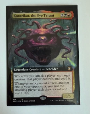 Karazikar, the Eye Tyrant (Extended Art) Commander: Adventures in the Forgotten - Image 1 of 2