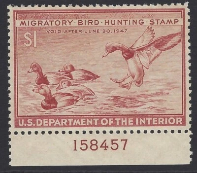 Scott # RW13 - Mint NH - PSE Graded XF 90 - Plate # Single - Beauty!       (P14) - Image 1 of 3