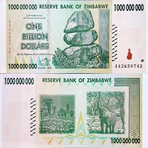 Zimbabwe Billet 1 MILLIARD de DOLLARS BILLION 2008 Pick 83 NEUF UNC - Picture 1 of 3
