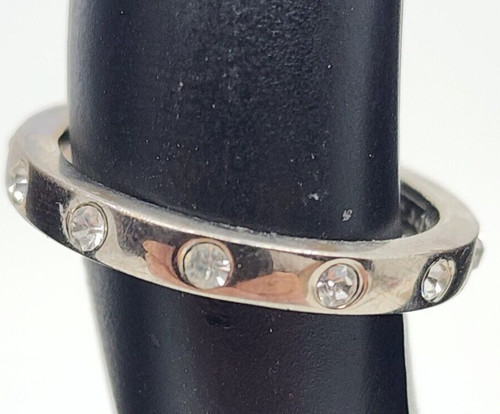 Fascia Anello Coach Con Strass Zirconi Misura 6