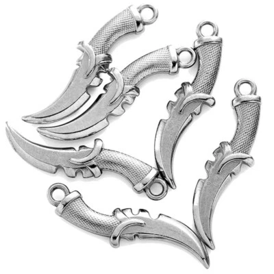 100 Piezas Dijes de Daga Colgante Hágalo Usted Mismo Fabricación de Joyas Accesorio para Pulsera Collar Foto 1 de 4