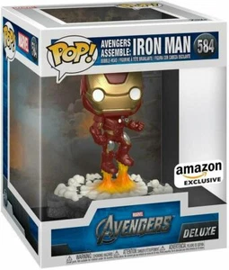 Funko Pop Marvel Avengers Assemble Series Iron Man 584 Amazon Exclusive Deluxe - Picture 1 of 2