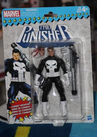 Marvel Legends Hasbro Vintage Retro Series The Punisher 6" Inch Action Figure Cover
