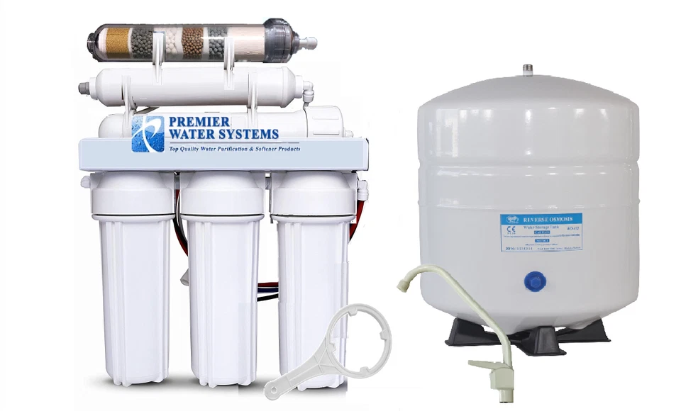 6 STAGE ALKALINE Filtration pH plus/ ORP neg Reverse Osmosis Water System 75 GPD - Image 1 of 1