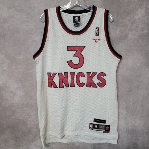 Vintage Adidas HWC New York Knicks Stephon Marbury 3 Throwback Jersey Mens M Cover