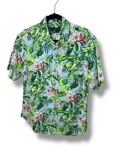 Ralph Lauren Button Down Shirt Mens Size Large Slim Fit Floral All Over Print - Imagen 1 de 13