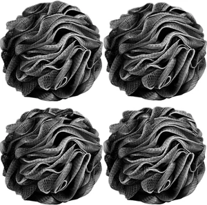 Loofah Sponge Shower Loofahs 50G Bath Sponges Mesh Balls 4 Colors Body Scrubber  - Picture 1 of 12