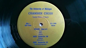 University of Michigan Chamber Choir To Russia 1969 Original press Ultra Rare - Foto 1 di 4