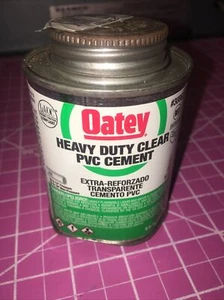 OATEY 30863 Clear Solvent Cement, Heavy Bodied, PVC, 8 oz, 29FH97 - Picture 1 of 12