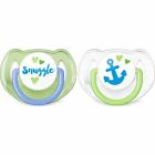 Philips Avent Classic Pacifier 6-18 months, Blue Green Colors, 2 pack, SCF197/06