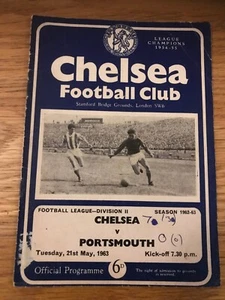 CHELSEA V PORTSMOUTH PROGRAMME 1962-63 - Picture 1 of 2