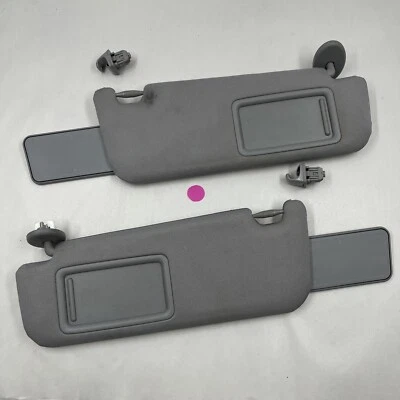 Juego de parasol de tela Toyota Camry 2012-2017 conductor pasajero gris claro OEM Foto 1 de 4