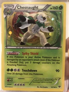 Juego de Cartas Coleccionables Pokémon Chesnaught XY 14/146 Holo Holo Raro Ligeramente Jugado - Imagen 1 de 6