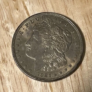 Frühe -1921 - Morgan Silber Dollar - 90% US Münze ungradiert - Bild 1 von 2