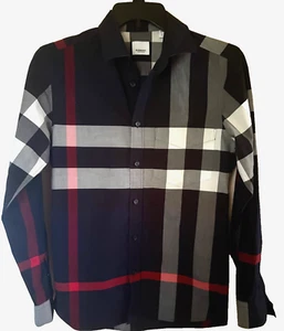 BURBERRY HERREN HEMD MEHRFARBIG NOVA CHECK BAUMWOLLMISCHUNG LANGARM Gr. XXL TTG - Bild 1 von 17